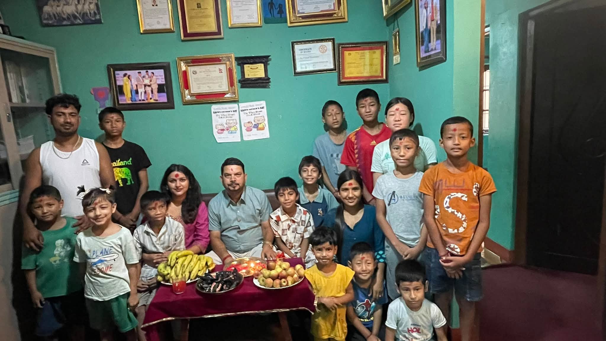 Everyone together